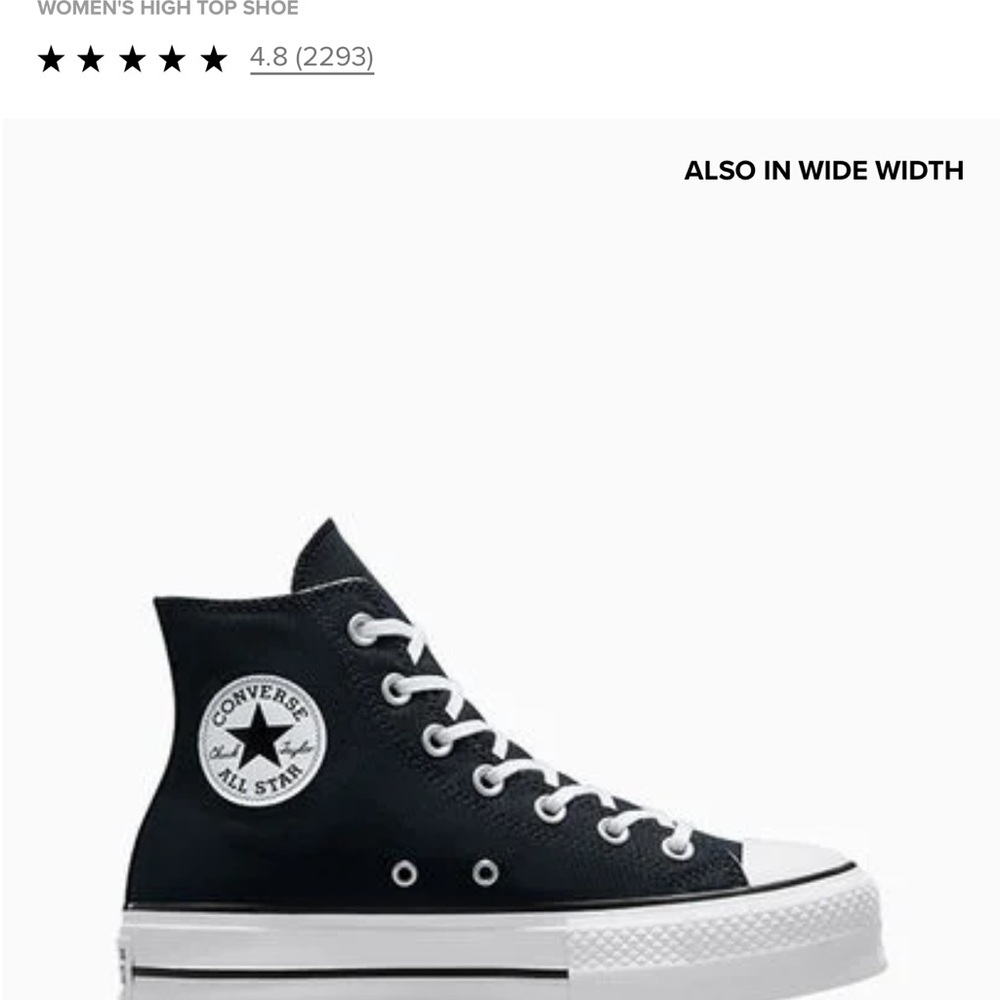 Converse Black High Top Sneakers